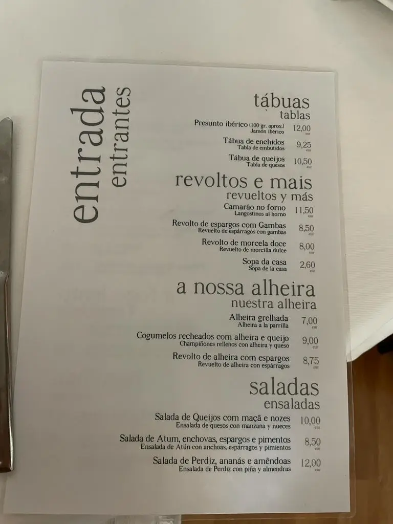 Menu_Cintadouro - Actividades Turísticas Lda_Freixo de Espada à Cinta_immagine_3