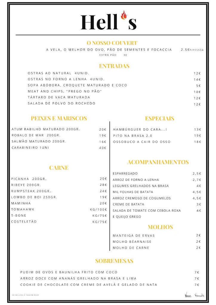 Menu_Hell's table_Vila Verde_image_1