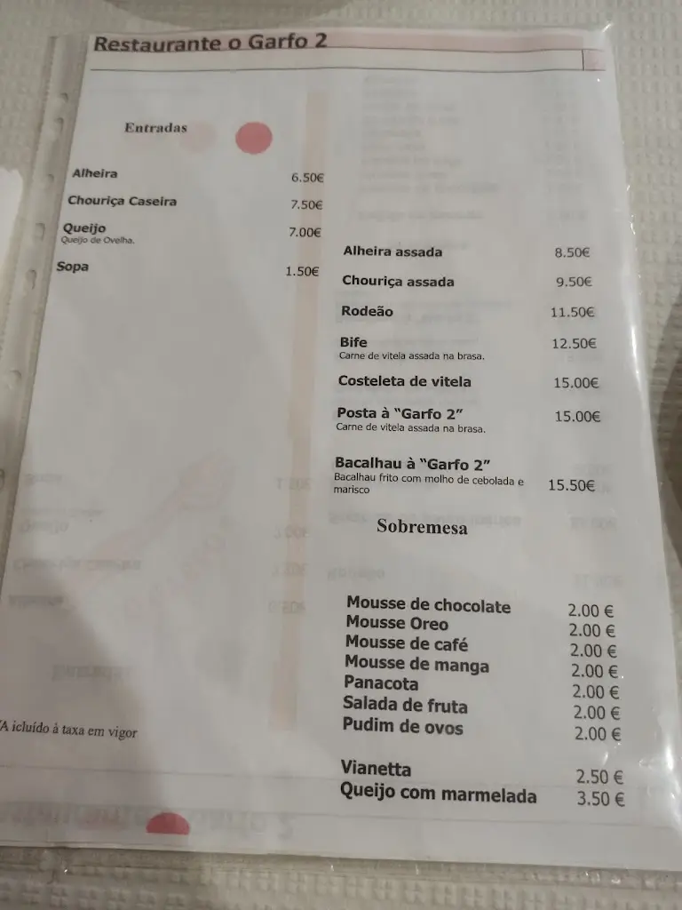 Menu_O Garfo 2_Alfândega da Fé_immagine_1