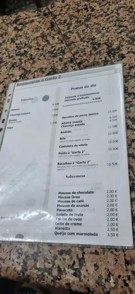 Menu_O Garfo 2_Alfândega da Fé_immagine_2
