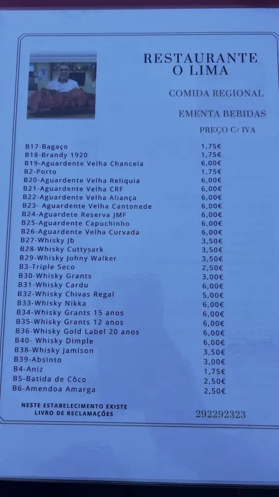 Menu_Restaurante O Lima_Horta_image_4