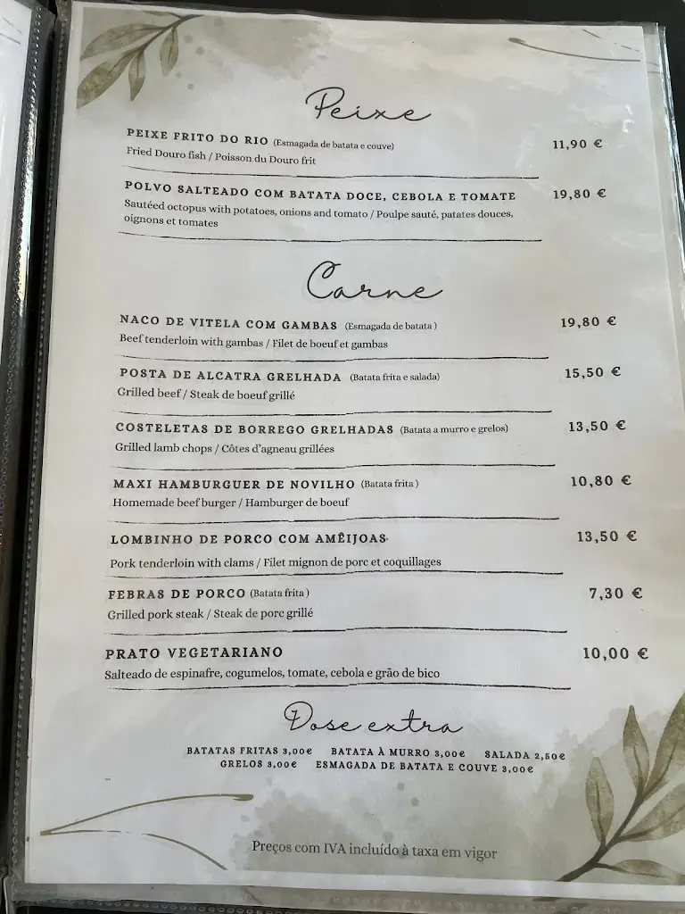 Menu_Petiscaria Preguiça_Carrazeda de Anciães_immagine_2