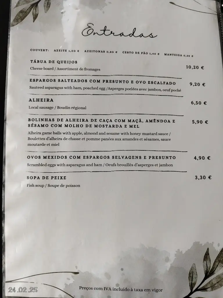 Menu_Petiscaria Preguiça_Carrazeda de Anciães_immagine_4