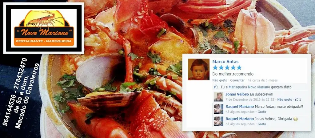 Menu_Marisqueira Novo Mariano_Macedo de Cavaleiros_image_1