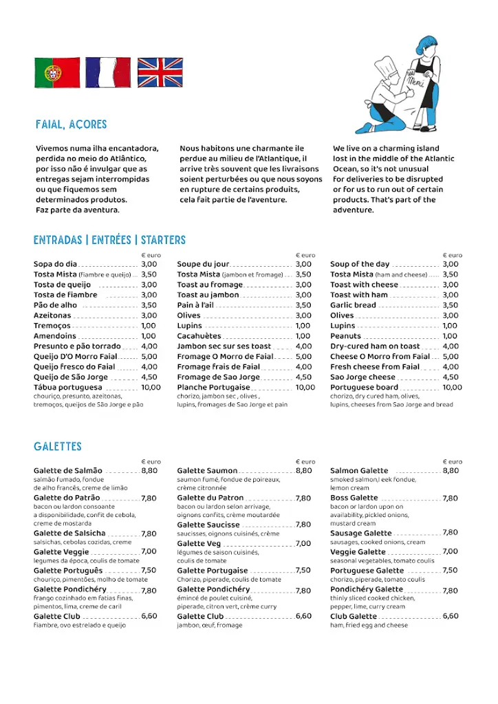 Menu_Bar Do Clube Naval Da Horta_Horta_immagine_2