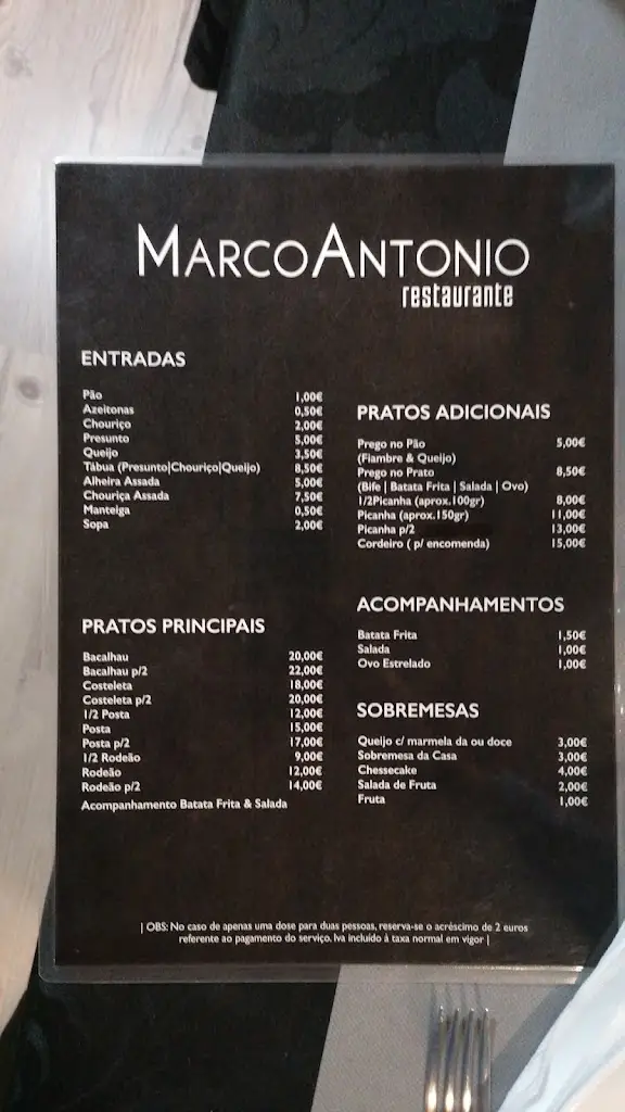 Menu_Restaurante Marco António_Macedo de Cavaleiros_imagen_3