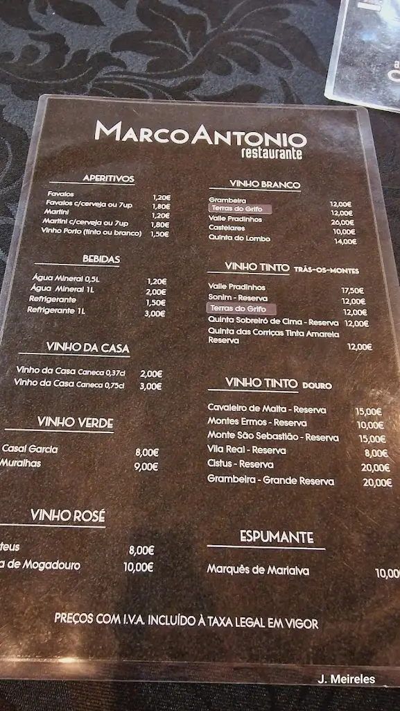 Menu_Restaurante Marco António_Macedo de Cavaleiros_imagen_4