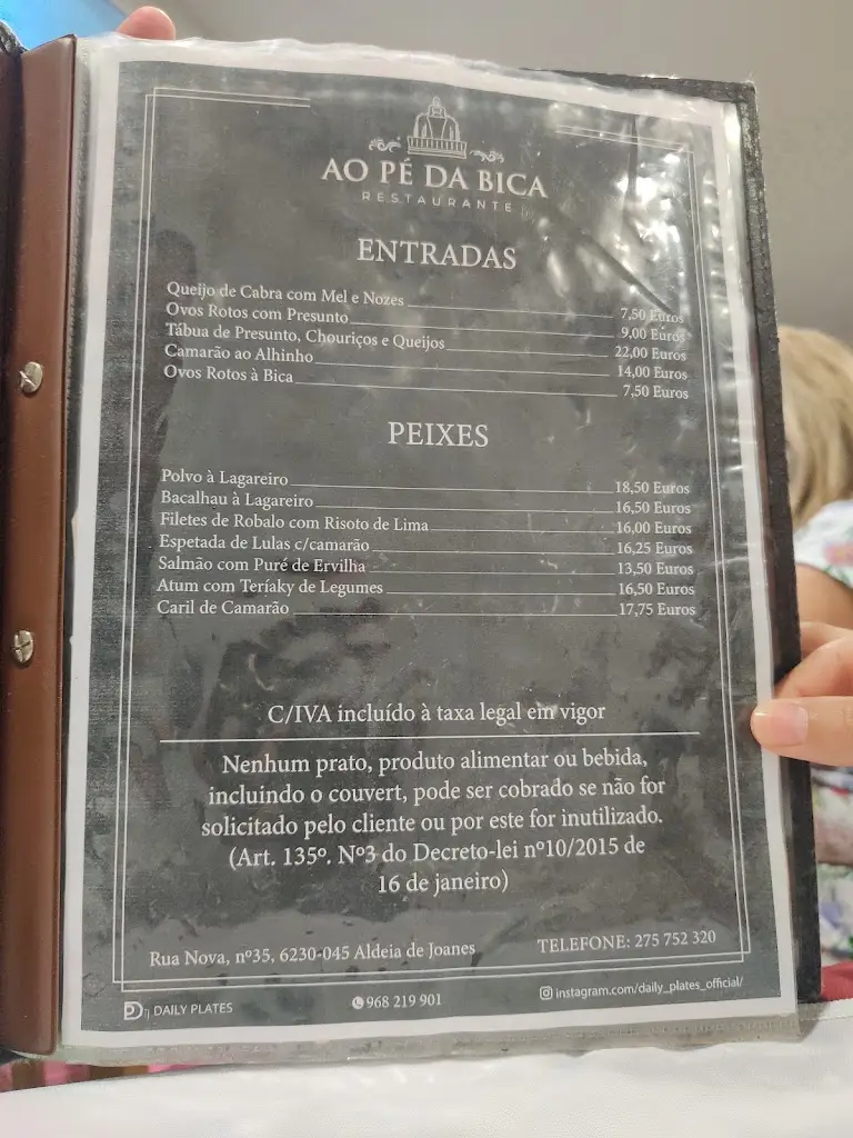 Menu_Ao Pe Da Bica_Aldeia de Joanes_image_1