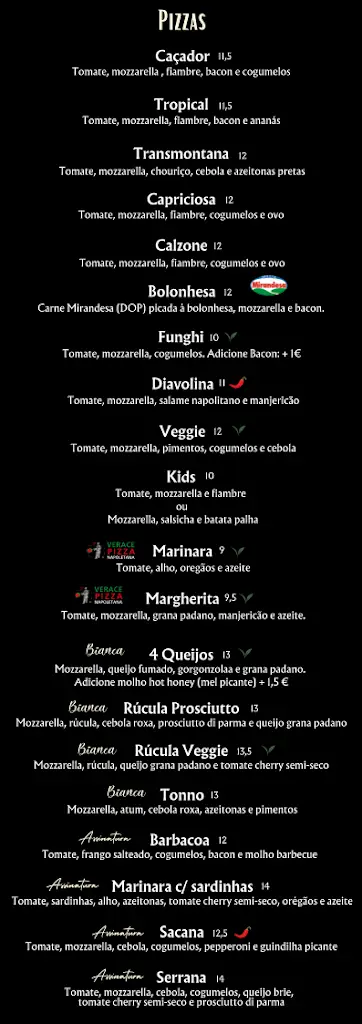 Menu_Pizzaria Gorgonzola_Miranda do Douro_imagen_2