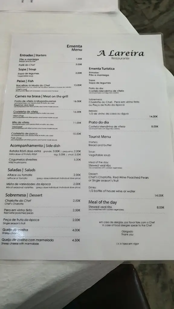 Menu_A Lareira_Mogadouro_immagine_1