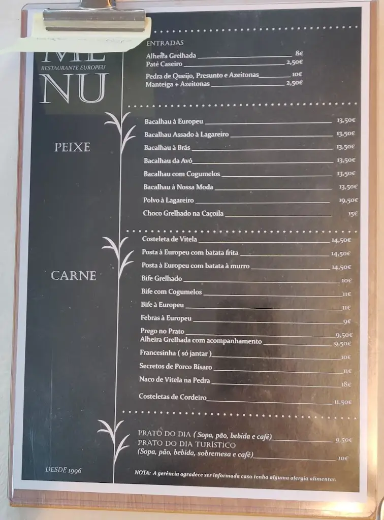 Menu_Restaurante Europeu_Mogadouro_immagine_1
