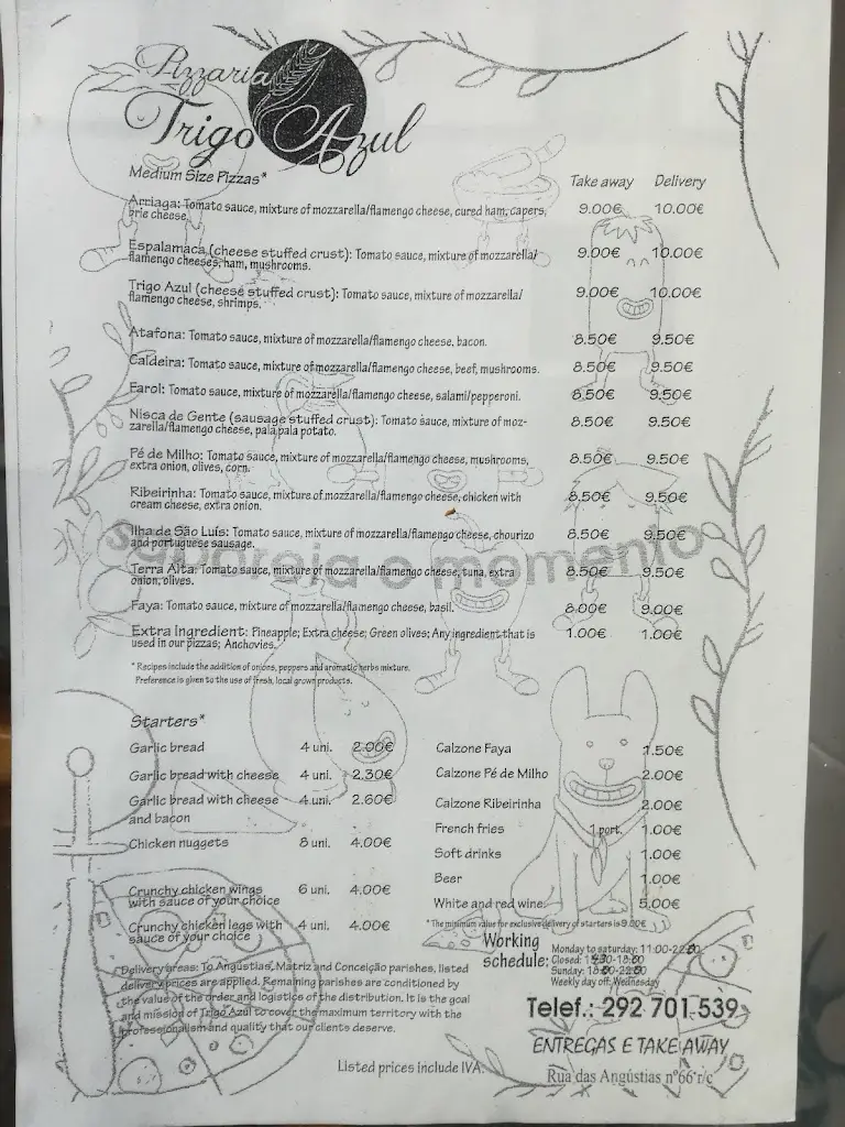 Menu_Pizzaria Trigo Azul_Horta_immagine_1
