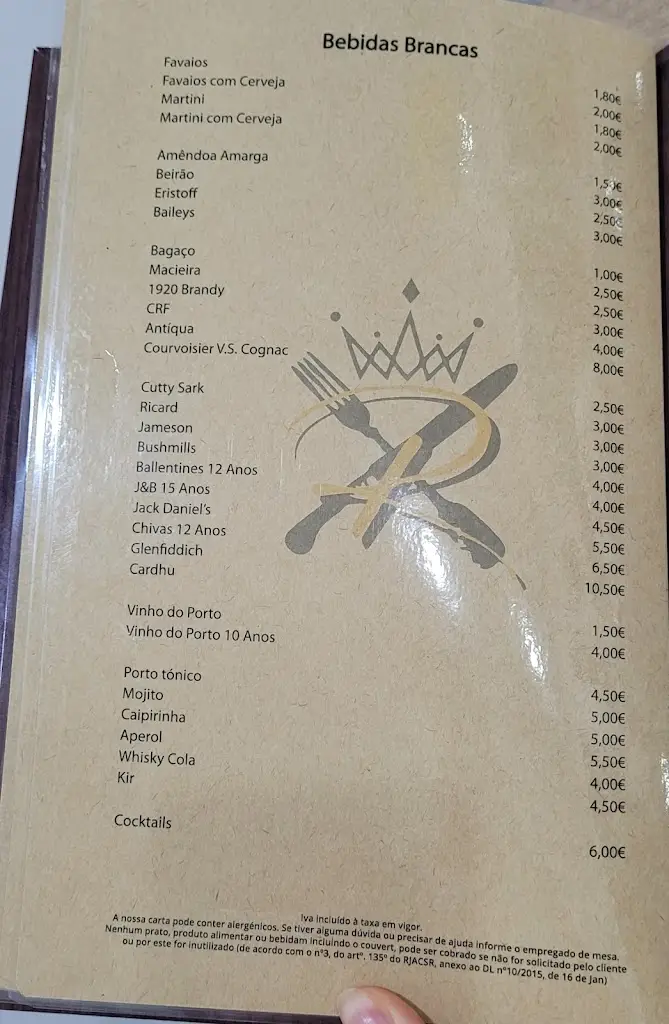 Menu_Restaurante D' El Rei_Vila Flor_image_4