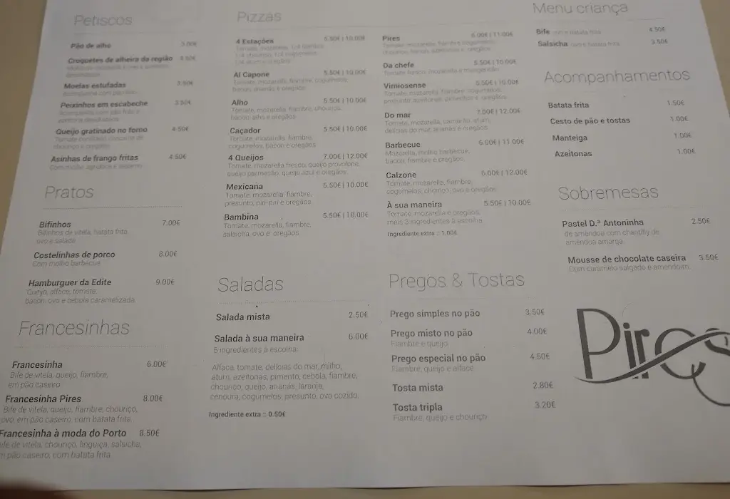 Menu_Cafe Pizzaria Pires_Vimioso_imagen_3