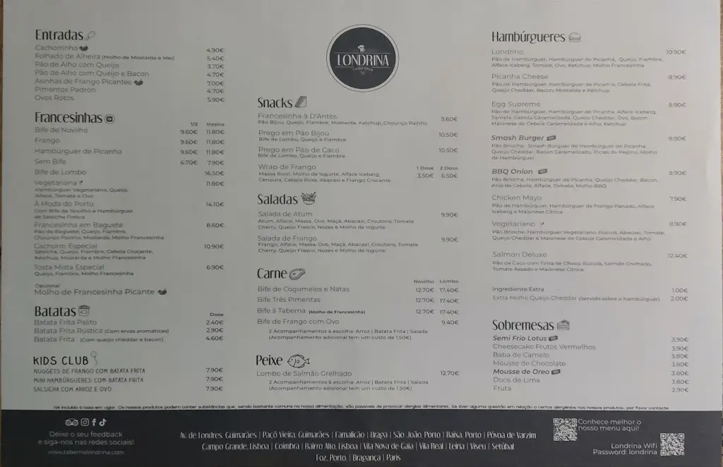 Menu_Taberna Londrina Bragança_Bragança Municipality_immagine_1
