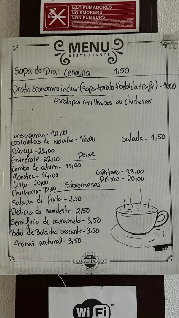 Menu_Restaurante Casa De Pasto O Cardoso_Nordeste_immagine_2