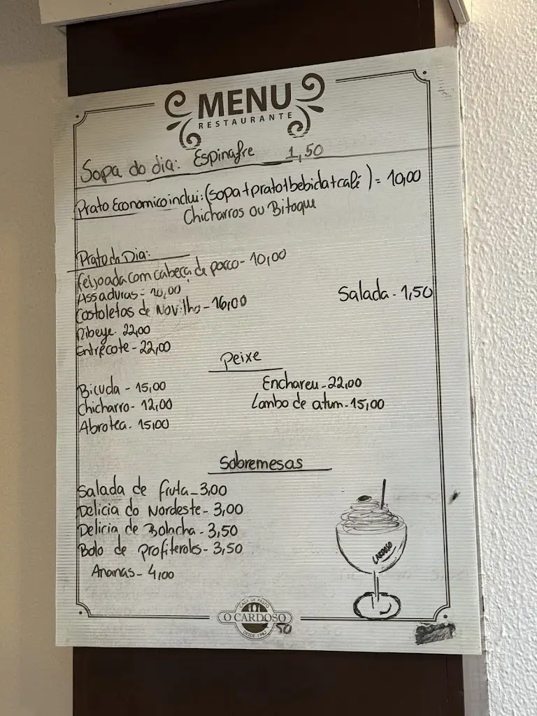 Menu_Restaurante Casa De Pasto O Cardoso_Nordeste_immagine_4