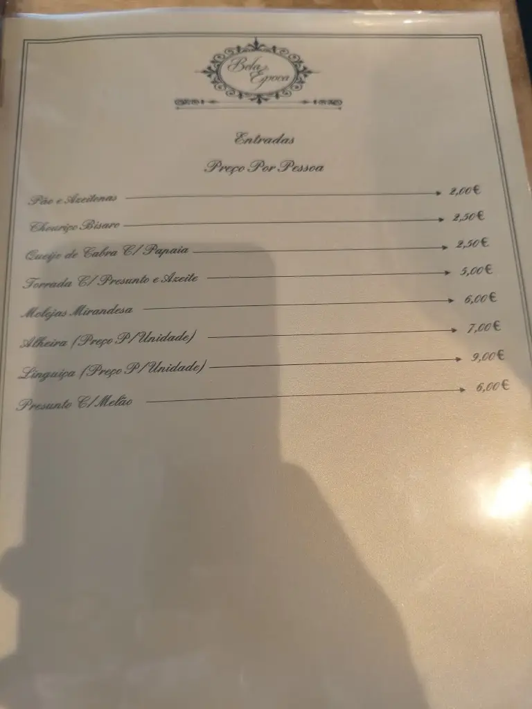 Menu_Bela Época_Bragança Municipality_immagine_2