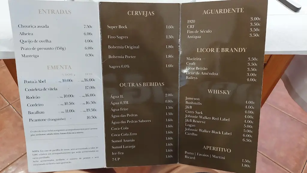 Menu_O Abel_Bragança Municipality_imagen_2
