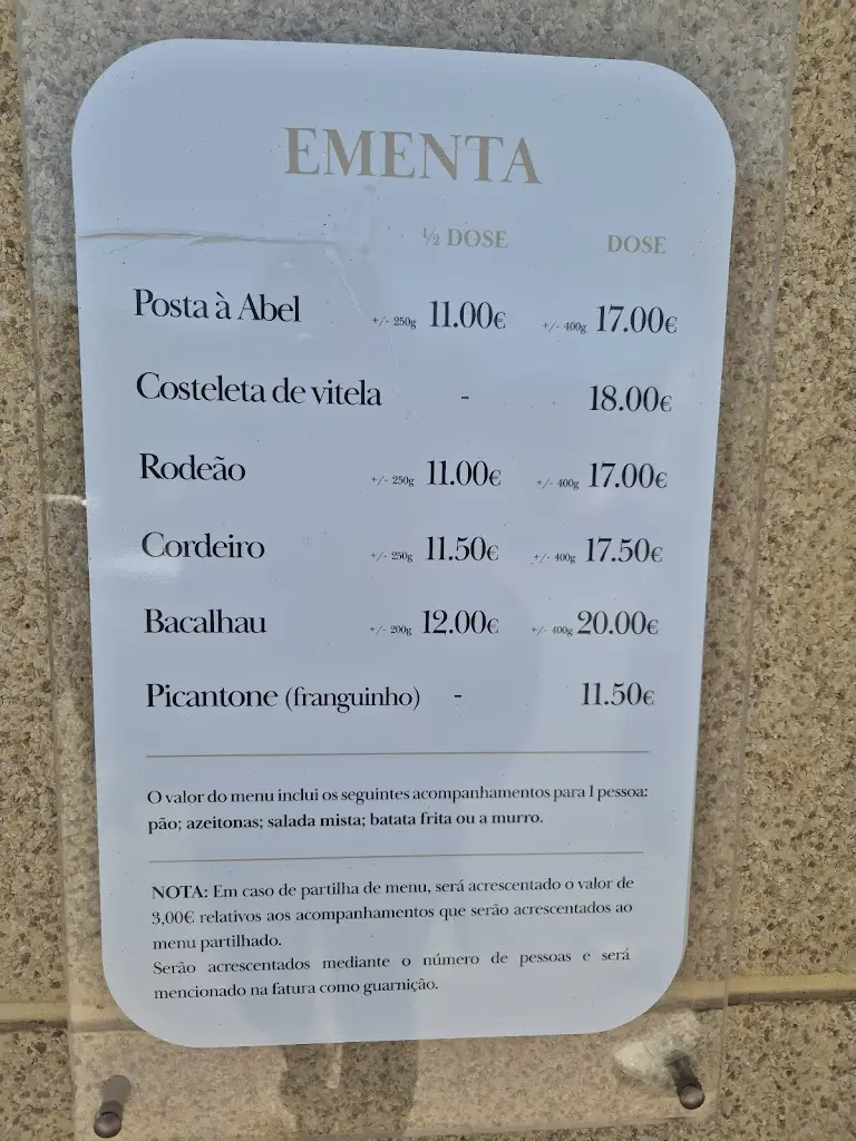 Menu_O Abel_Bragança Municipality_imagen_4