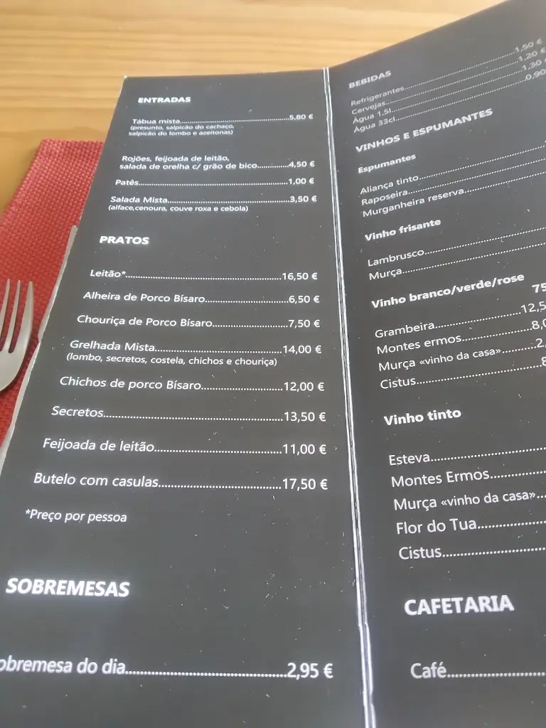 Menu_O Bisarinho_Bragança Municipality_immagine_2