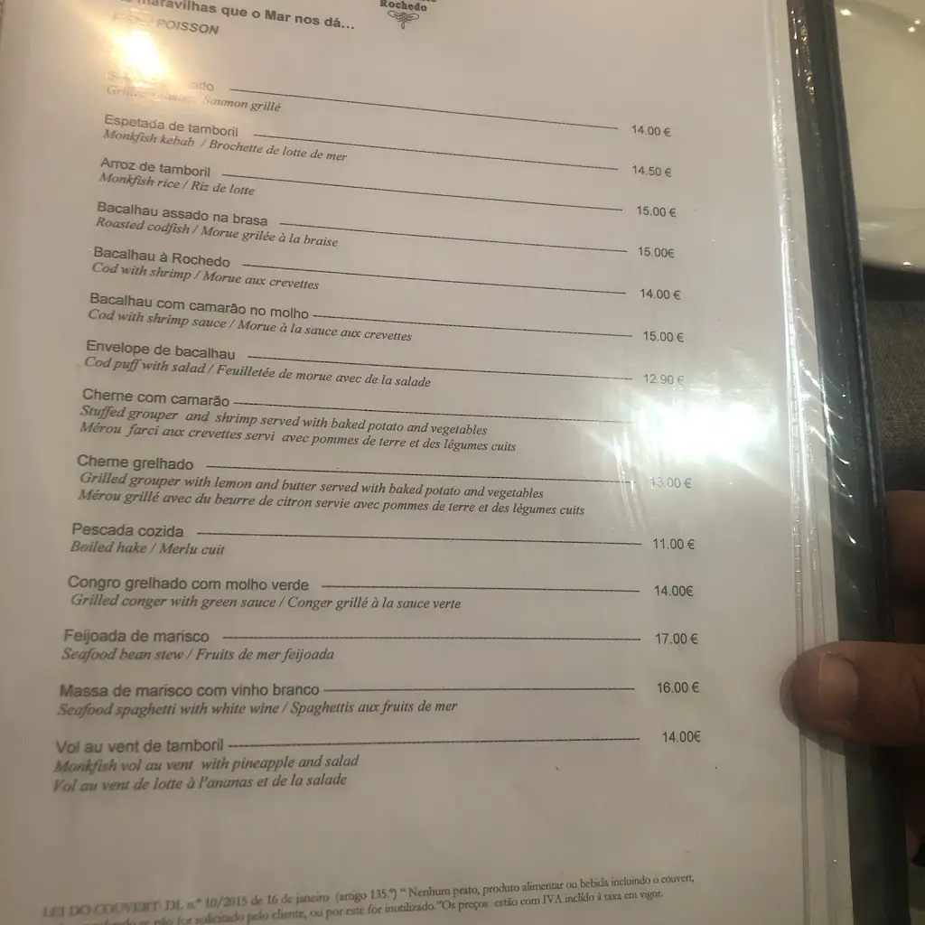 Menu_Restaurante Rochedo - Bragança_Bragança Municipality_image_2