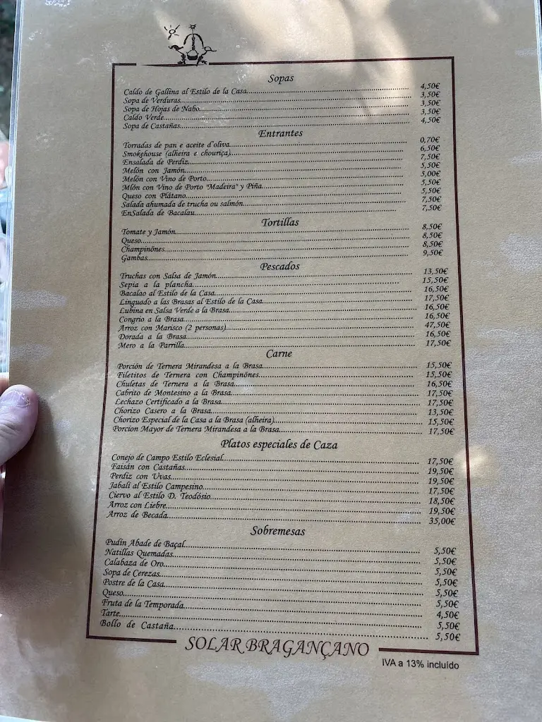 Menu_Restaurante Solar Bragançano_Bragança Municipality_immagine_2