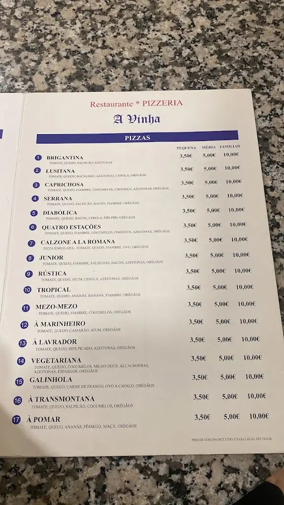 Menu_A Vinha_Bragança Municipality_imagen_2