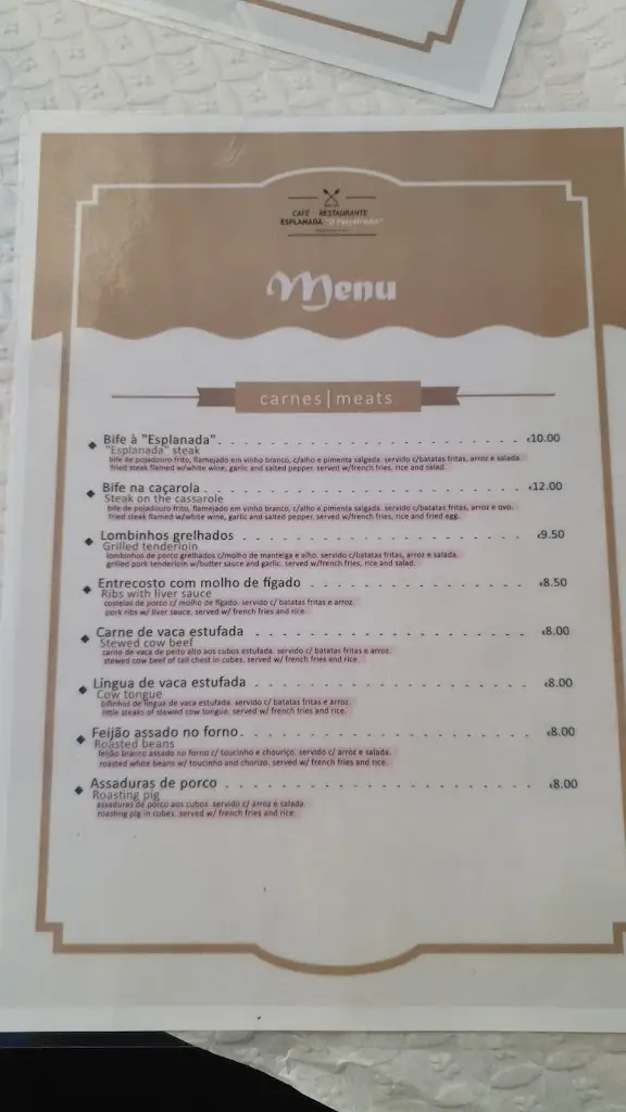 Menu_Café Restaurante Esplanada_Nordeste_immagine_2