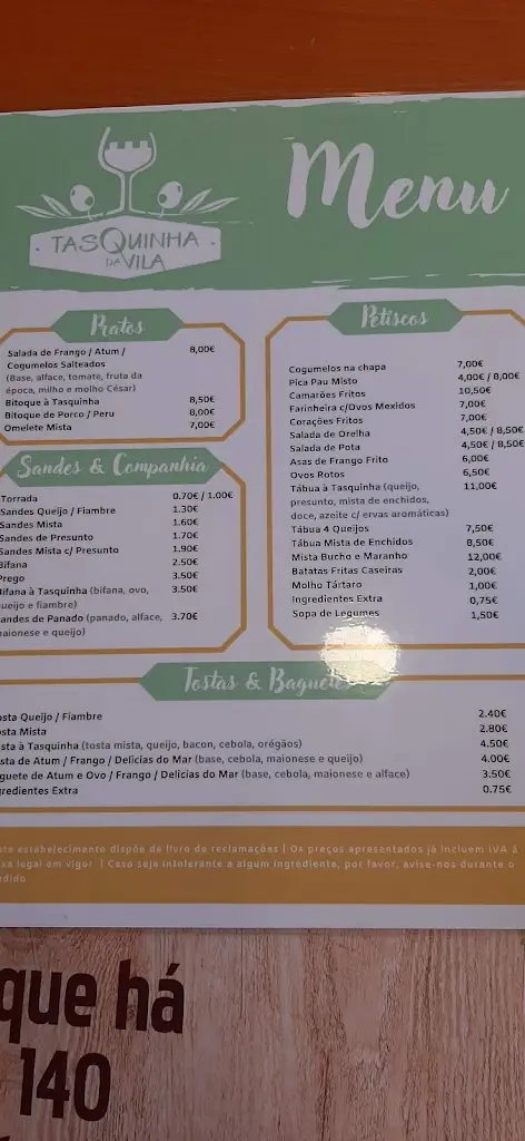 Menu_Tasquinha da Vila_Vila de Rei_image_2