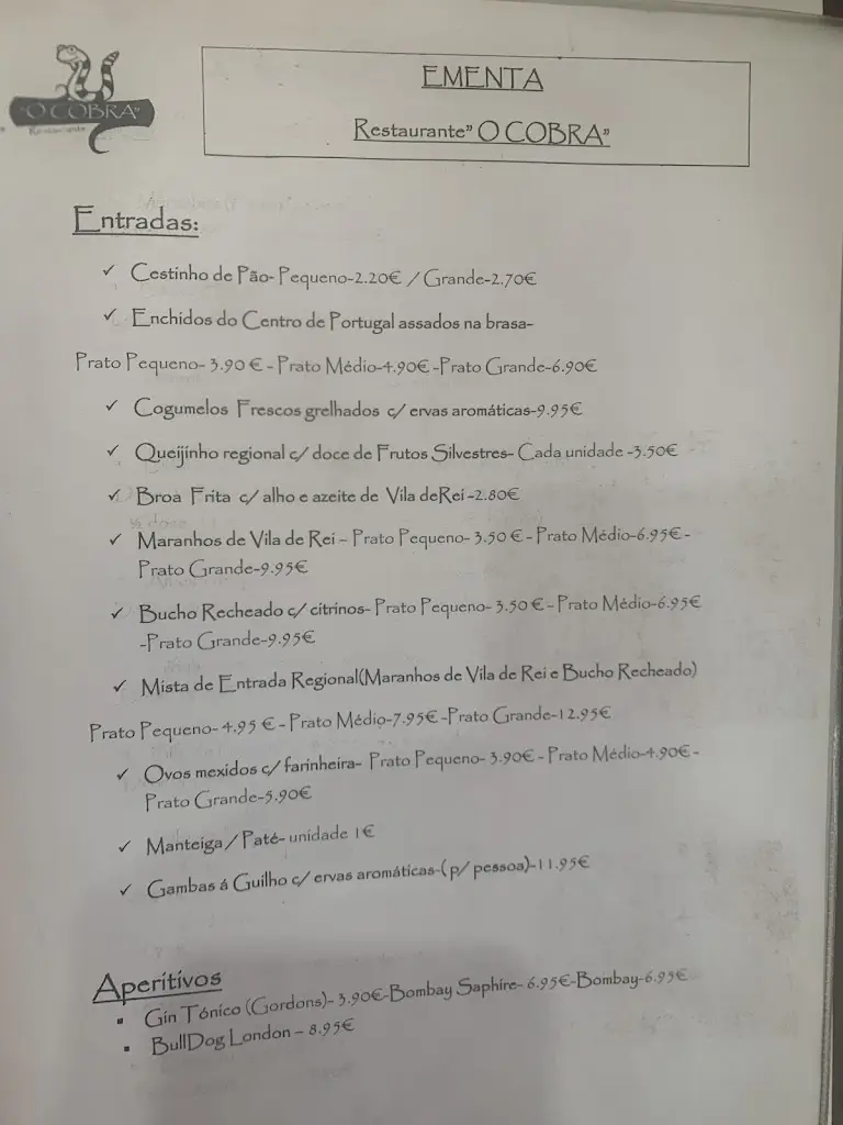 Menu_O Cobra_Vila de Rei_image_2