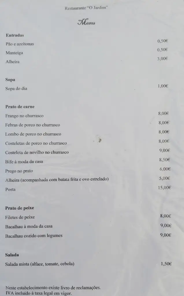 Menu_Restaurante O Jardim_Mirandela_immagine_1
