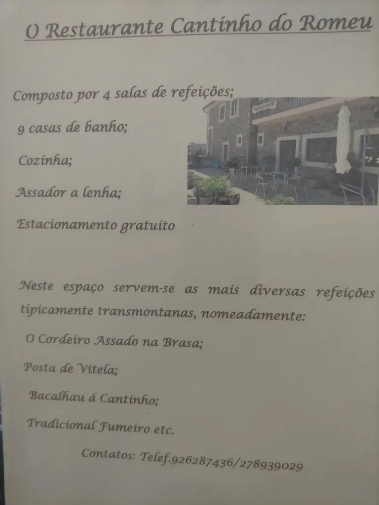 Menu_Cantinho do Romeu_Mirandela_immagine_3