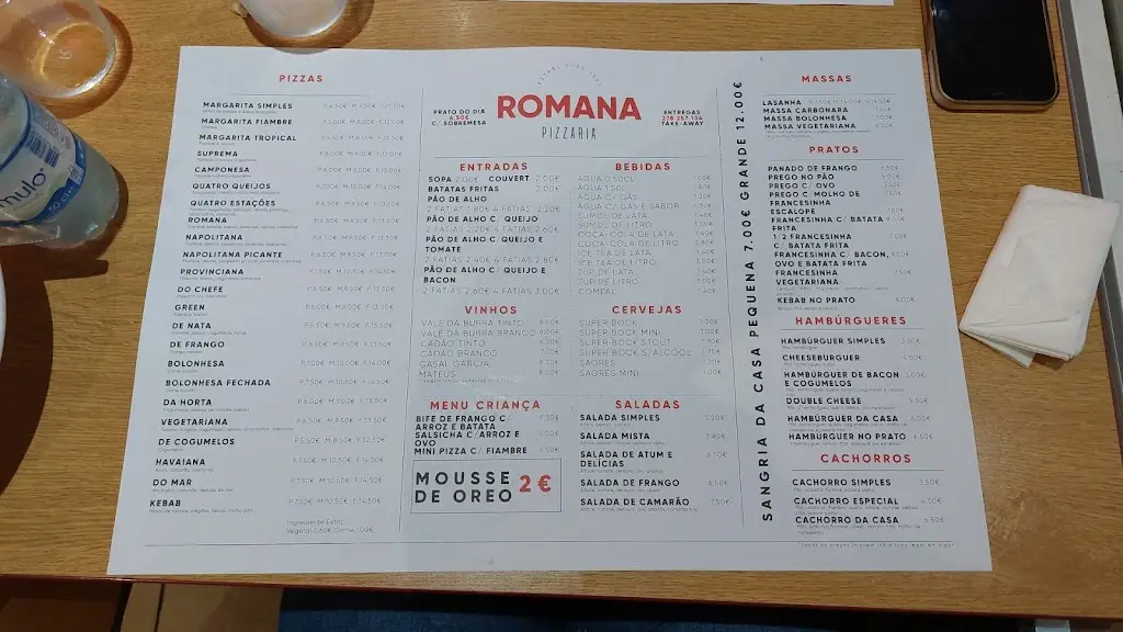 Menu_Pizzaria Romana_Mirandela_immagine_2