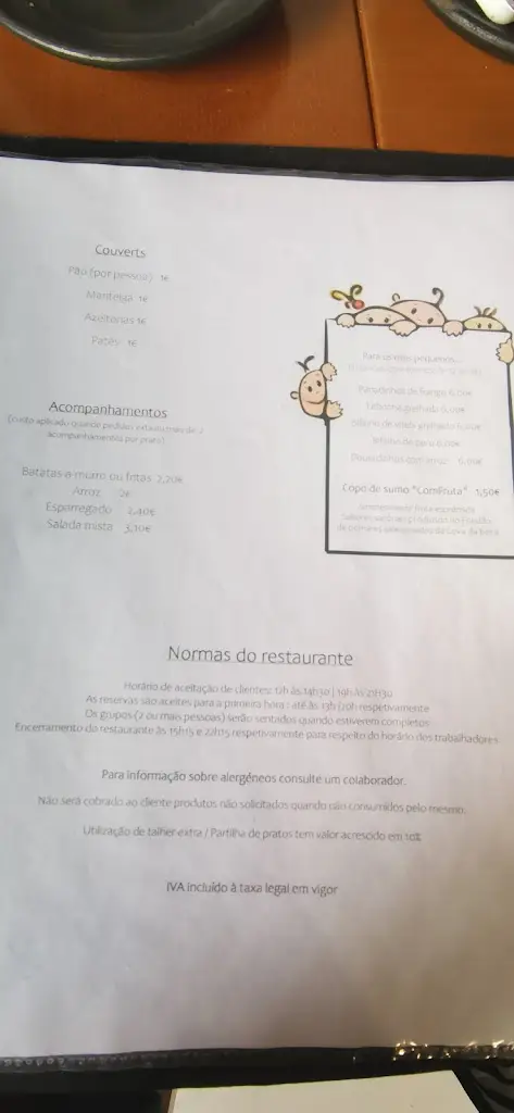 Menu_As Tílias_Fundão_immagine_1