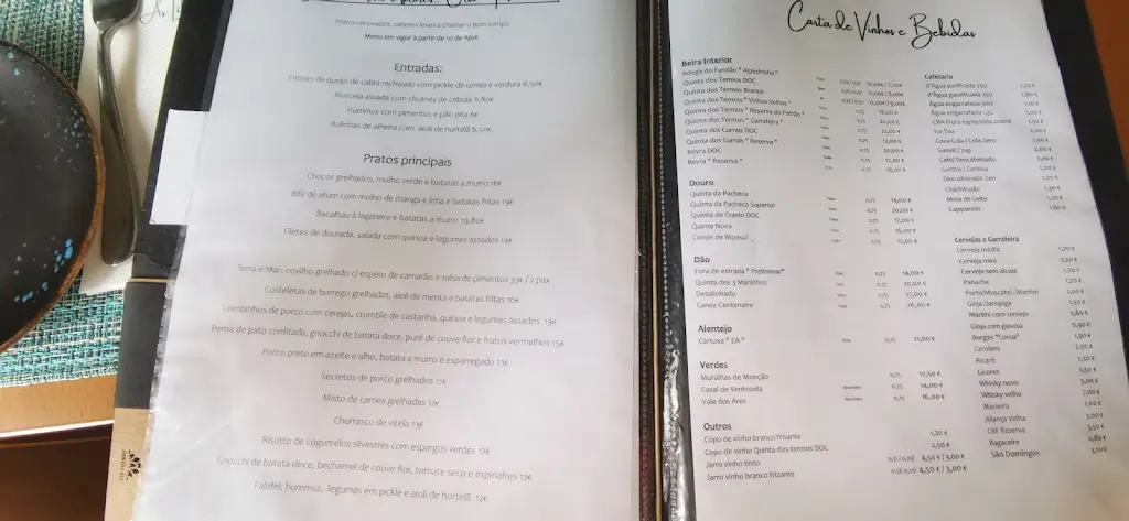 Menu_As Tílias_Fundão_immagine_3