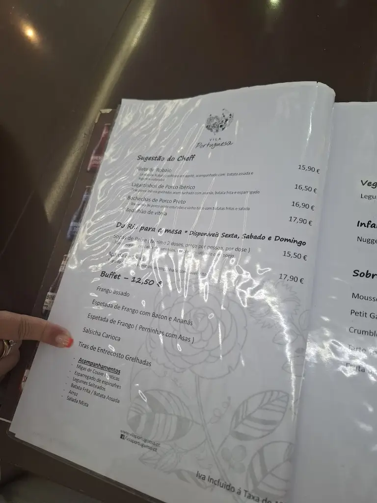 Menu_Vila Portuguesa_Vila Velha de Ródão_immagine_4