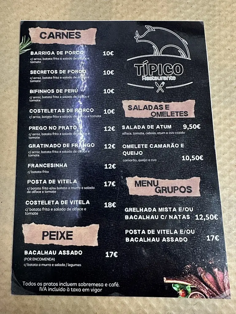 Menu_Restaurante Típico (antigo Pires D'Ouro)_Torre de Moncorvo_immagine_1