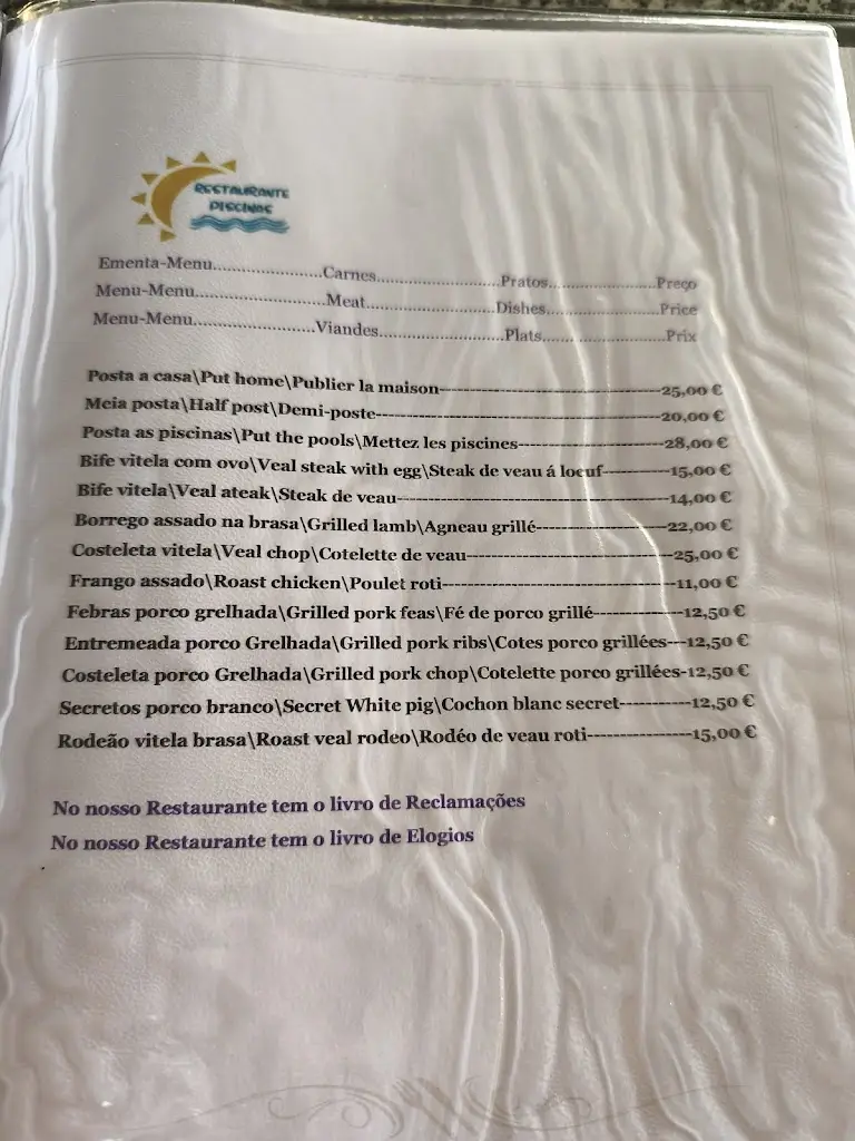 Menu_Restaurante As Piscinas_Torre de Moncorvo_immagine_1