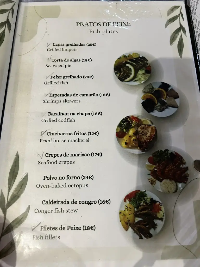 Menu_Restaurante Pôr-do-Sol_Lajes das Flores_imagen_2