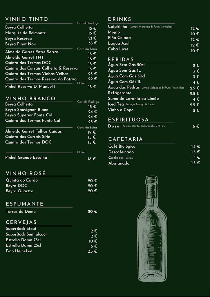Menu_Sonata Bistrô_Covilhã_immagine_1