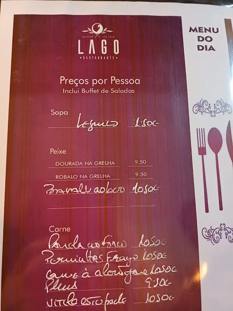 Menu_O Lago_Covilhã_immagine_1