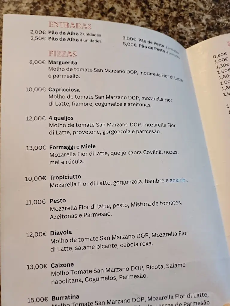 Menu_O Lago_Covilhã_immagine_2