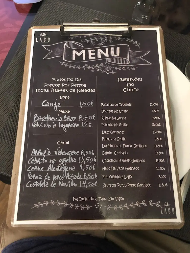 Menu_O Lago_Covilhã_immagine_3