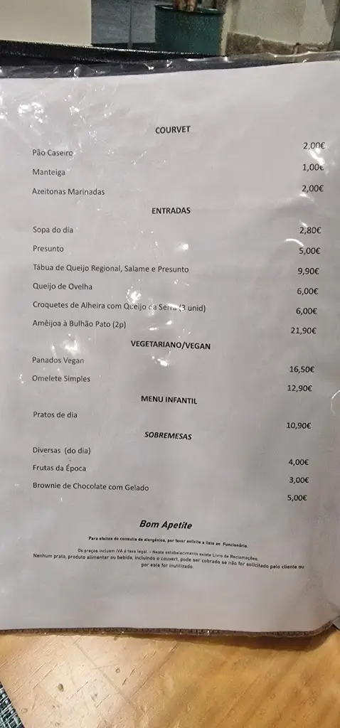 Menu_Zé do Sporting_Covilhã_immagine_1