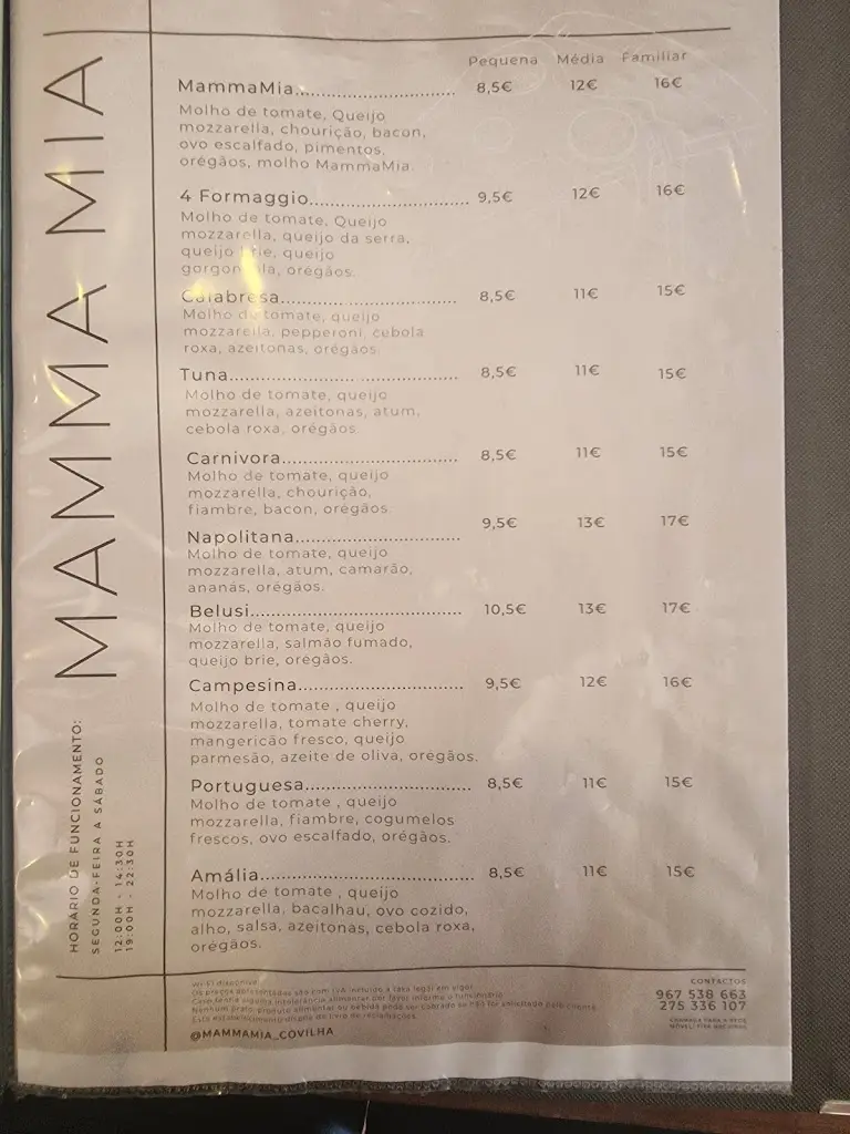 Menu_Mamma Mia_Covilhã_immagine_1