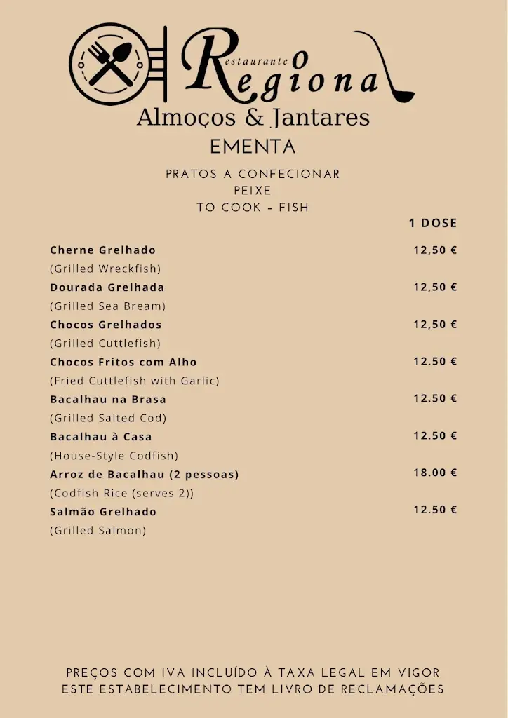 Menu_Restaurante “ O Regional “_Sertã_immagine_2