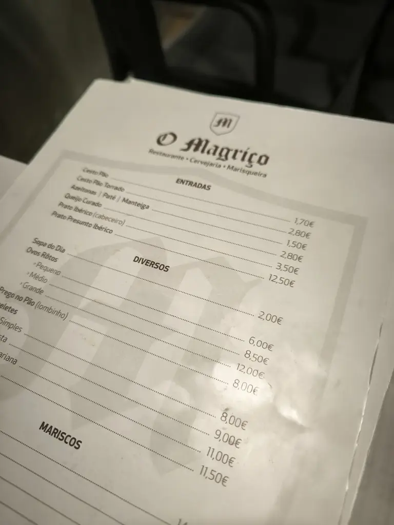 Menu_Restaurante O Magriço_Assafarge_immagine_1