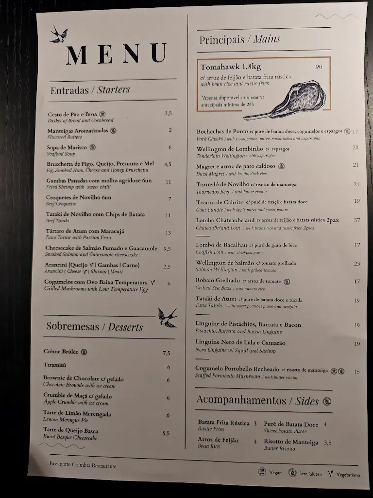 Menu_Passaporte Coimbra_Assafarge_imagen_3