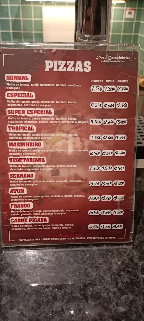 Menu_Carapinheira Sweet Bakery and Confectionery Ltd._Carapinheira_image_1